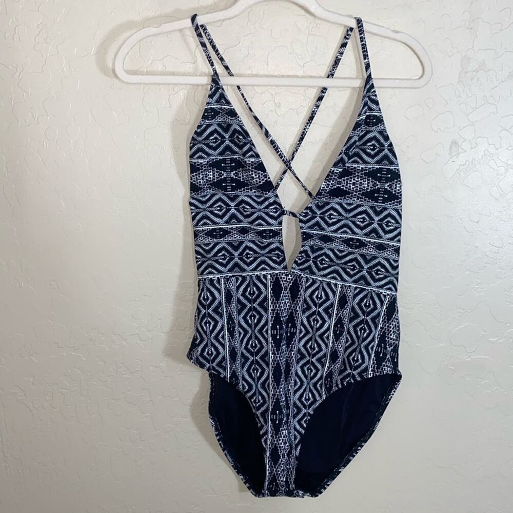 La Blanca black and white print one piece